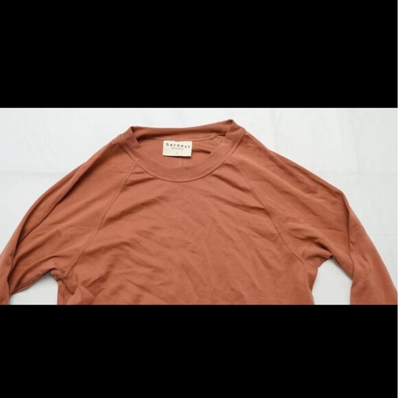 Hernest Project Lucile Midweight Crewneck Sweatshirt Copper Brown Size S - Picture 2 of 4
